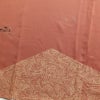付け下げ 良品 一つ紋付き 刺繍 正絹 身丈159cm 裄丈66cm 幾何学柄・抽象柄 袷仕立て 茶_画像15