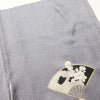付け下げ 正絹 金彩 古典柄 箔 附下 身丈157.5cm 裄丈63cm 袷仕立て グレー_画像16
