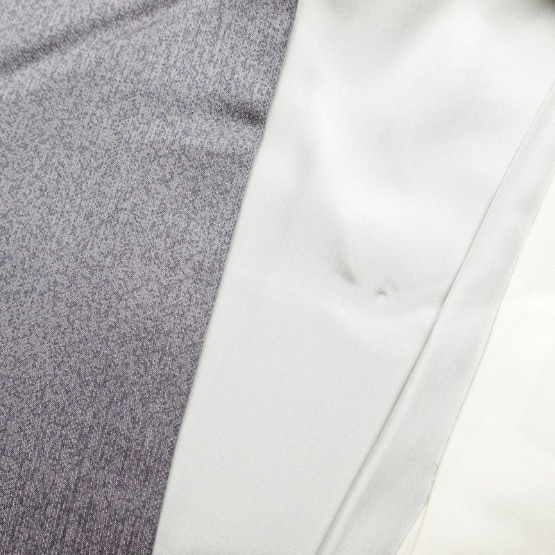 付け下げ 正絹 金彩 古典柄 箔 附下 身丈157.5cm 裄丈63cm 袷仕立て グレー_画像24