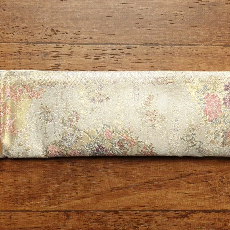 袋帯 六通柄 良品 証紙あり フォーマル用 正絹 古典柄 ベージュ_画像18