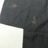 紬 正絹 木の葉・植物柄 紬着物 袷仕立て 身丈155cm 裄丈65cm 青・紺_画像12