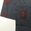 大島紬 良品 証紙あり しつけ糸付き 正絹 身丈161cm 裄丈64.5cm 花柄 袷仕立て 青・紺_画像13