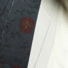 大島紬 良品 証紙あり しつけ糸付き 正絹 身丈161cm 裄丈64.5cm 花柄 袷仕立て 青・紺_画像23