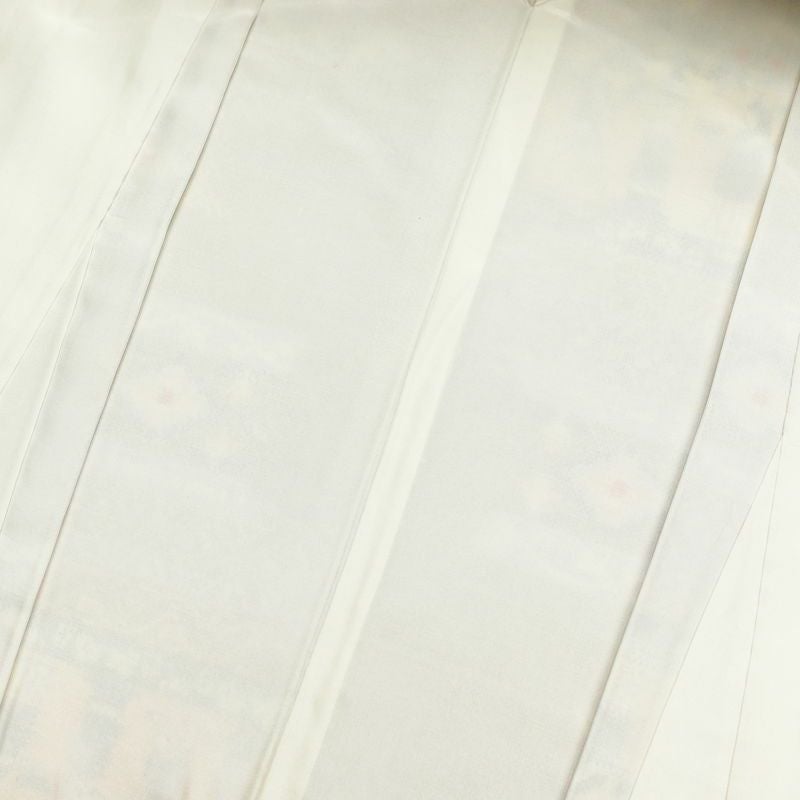 紬 良品 しつけ糸付き 正絹 幾何学柄・抽象柄 身丈166.5cm 裄丈68.5cm 袷仕立て 多色使い_画像30