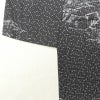 小紋 良品 ちりめん 着物 正絹 幾何学柄・抽象柄 身丈162cm 裄丈67cm 袷仕立て グレー_画像13