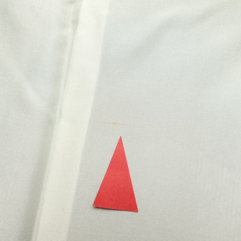 紬 良品 しつけ糸付き 着物 正絹 木の葉・植物柄 身丈158cm 裄丈65.5cm 袷仕立て 茶_画像26