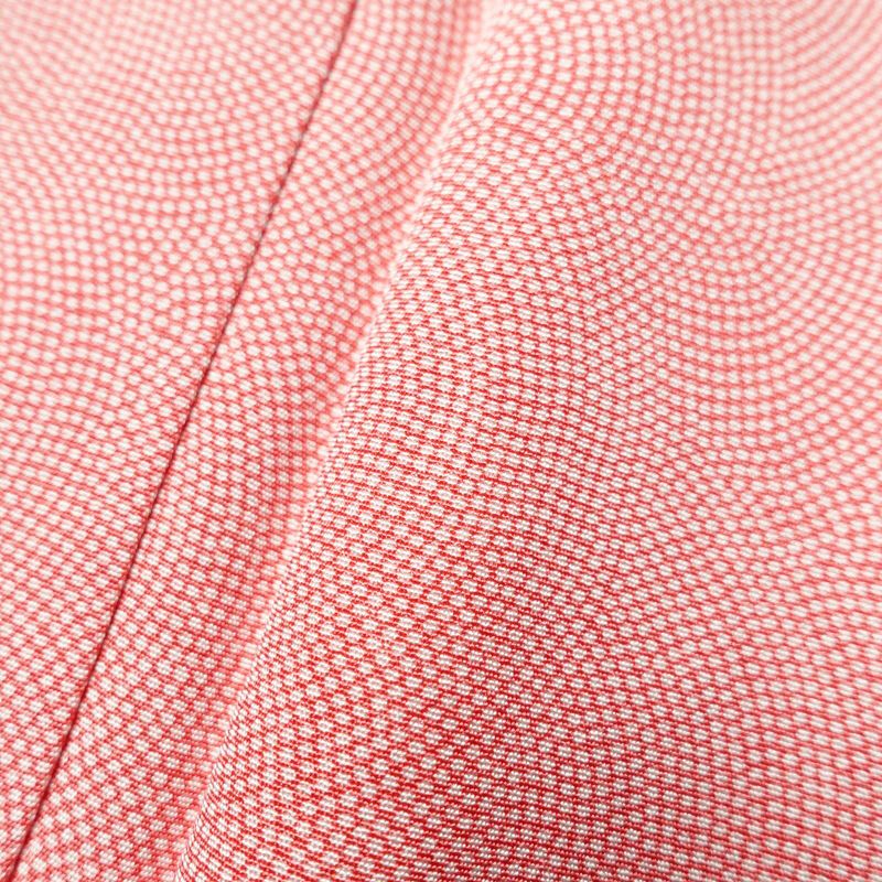 小紋 美品 鮫小紋 しつけ糸付き 正絹 身丈153.5cm 裄丈65cm 古典柄 袷仕立て ピンク_画像8