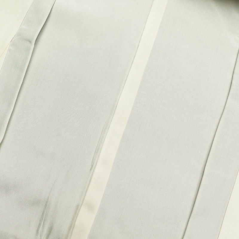 紬 良品 しつけ糸付き 紬着物 正絹 木の葉・植物柄 身丈155cm 裄丈63cm 袷仕立て 茶_画像24