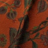 付け下げ 良品 縮緬 正絹 木の葉・植物柄 身丈157.5cm 裄丈63.5cm 袷仕立て 橙_画像11
