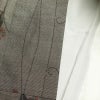 本場奄美大島紬 美品 証紙あり 正絹 木の葉・植物柄 身丈164cm 裄丈65cm 袷仕立て 茶_画像24