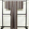紬 良品 正絹 紬着物 縞柄・線柄 袷仕立て 身丈162cm 裄丈66cm 紫・藤色_画像2