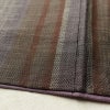 紬 良品 正絹 紬着物 縞柄・線柄 袷仕立て 身丈162cm 裄丈66cm 紫・藤色_画像11