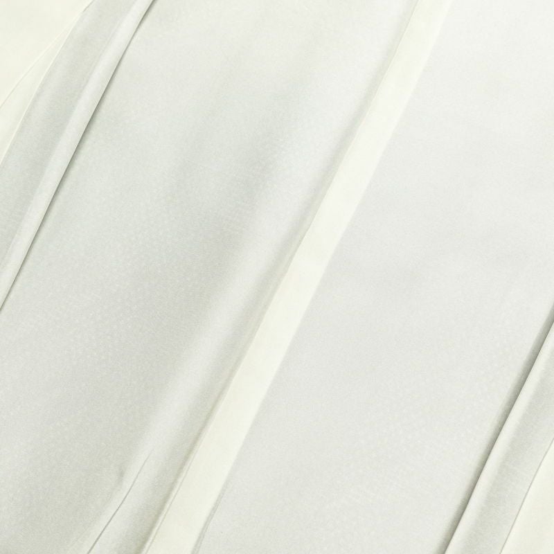 紬 美品 しつけ糸付き 正絹 木の葉・植物柄 身丈164.5cm 裄丈66.5cm 袷仕立て グレー_画像24