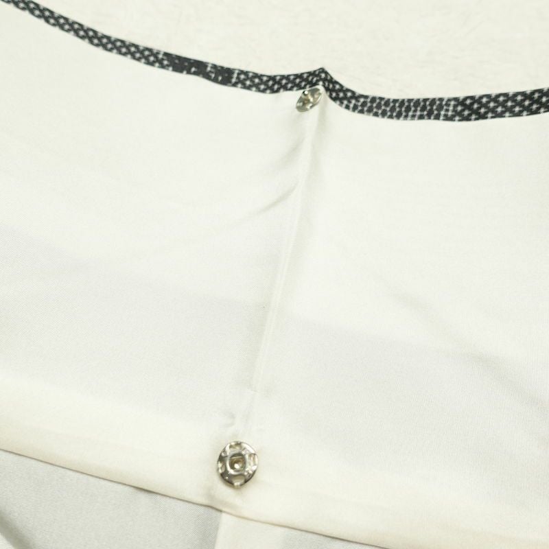 紬 美品 しつけ糸付き 正絹 木の葉・植物柄 身丈164.5cm 裄丈66.5cm 袷仕立て グレー_画像25