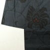 大島紬 純泥染 証紙あり 正絹 花柄 袷仕立て 身丈156cm 裄丈64cm 青・紺_画像14
