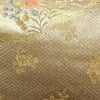 袋帯 本金箔 道長清雅文 西陣織 六通柄 フォーマル用 正絹 古典柄 ベージュ_画像7