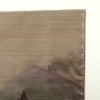 付け下げ 美品 紬地 しつけ糸付き 金彩 身丈159cm 裄丈63.5cm 附下 正絹 風景柄 袷仕立て 茶_画像20