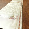 袋帯 太鼓柄 良品 フォーマル用 正絹 風景柄 クリーム_画像14