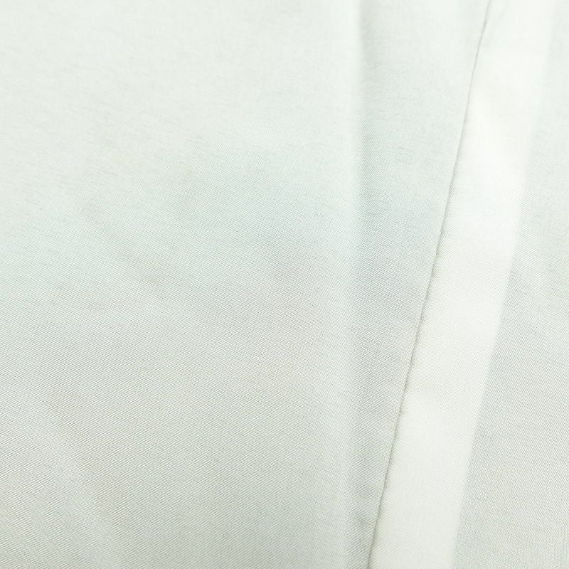 付け下げ しつけ糸付き 正絹 金彩 花柄 身丈166cm 裄丈65cm 袷仕立て 緑・うぐいす色_画像31