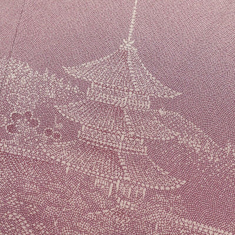 付け下げ 鮫小紋 矢田昇作 伝統工芸士伊勢錐彫士 身丈158.5cm 裄丈64.5cm 良品 縮緬 正絹 古典柄 袷仕立て 紫・藤色_画像16