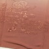 付け下げ 良品 スワトウ刺繍 しつけ糸付き 身丈152.5cm 裄丈63cm 縮緬 正絹 古典柄 袷仕立て ぼかし 小豆・エンジ_画像17