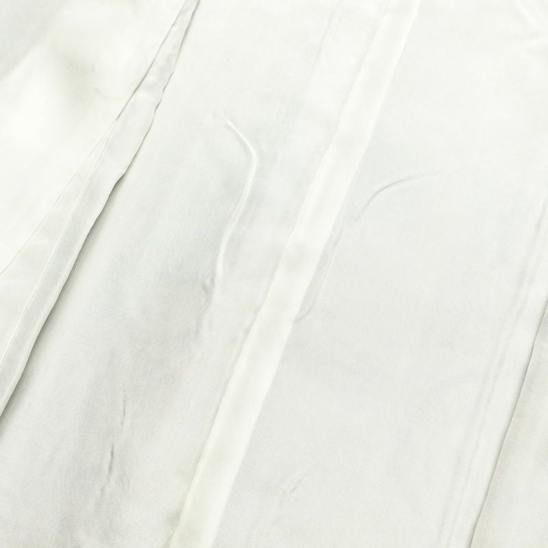 小紋 良品 縮緬 正絹 木の葉・植物柄 袷仕立て 身丈154cm 裄丈62.5cm 茶_画像18