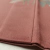 付け下げ 一つ紋付き 正絹 木の葉・植物柄 袷仕立て 身丈157cm 裄丈65cm 金彩 刺繍 小豆・エンジ_画像9
