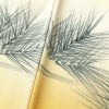 付け下げ 縮緬 一つ紋付き 正絹 木の葉・植物柄 袷仕立て 身丈156.5cm 裄丈67cm 松 箔 黄・黄土色_画像8