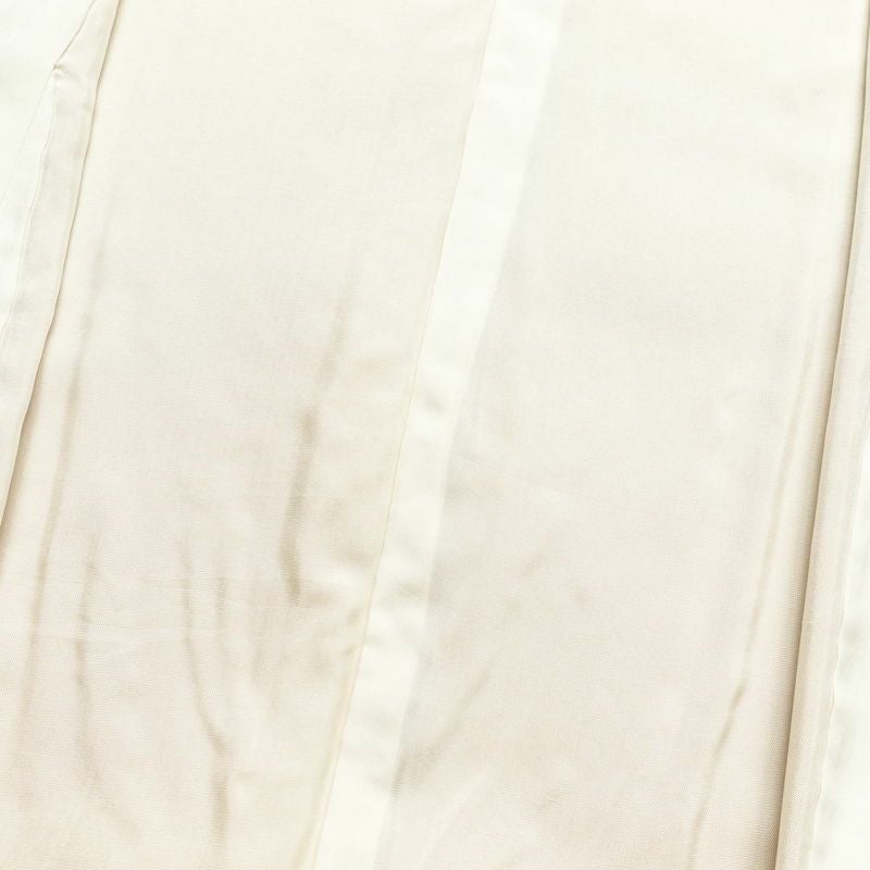 付け下げ 縮緬 一つ紋付き 正絹 木の葉・植物柄 袷仕立て 身丈156.5cm 裄丈67cm 松 箔 黄・黄土色_画像19