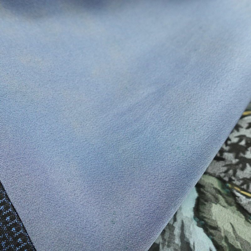 男性用 紬着物 アンサンブル セット品 しつけ糸つき 正絹 亀甲柄 袷仕立て 身丈142.5cm 裄丈69cm 青・紺_画像16