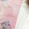 小紋 美品 しつけ糸付き 正絹 古典柄 袷仕立て 身丈153.5cm 裄丈63cm 金彩 着物 ピンク_画像18