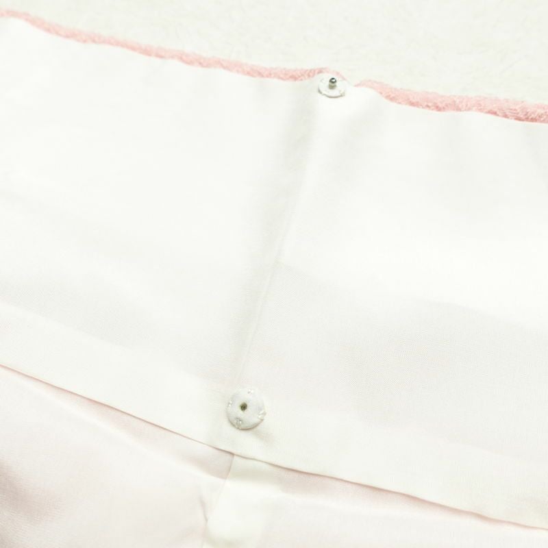 付け下げ 一つ紋付き 正絹 その他の柄 袷仕立て 身丈166.5cm 裄丈66cm 附下 着物 ピンク_画像19