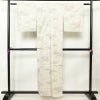 紬 しつけ糸付き 正絹 風景柄 袷仕立て 身丈155.5cm 裄丈65cm 紬着物 クリーム_画像2