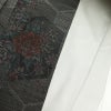 紬 良品 しつけ糸付き 正絹 古典柄 袷仕立て 身丈162cm 裄丈64cm 紬着物 グレー_画像18