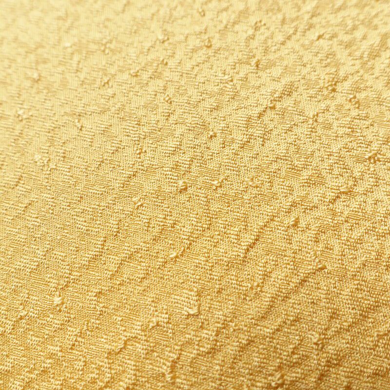 色無地 美品 しつけ糸付き 一つ紋付き 正絹 無地 袷仕立て 身丈156.5cm 裄丈66.5cm 着物 黄・黄土色_画像7