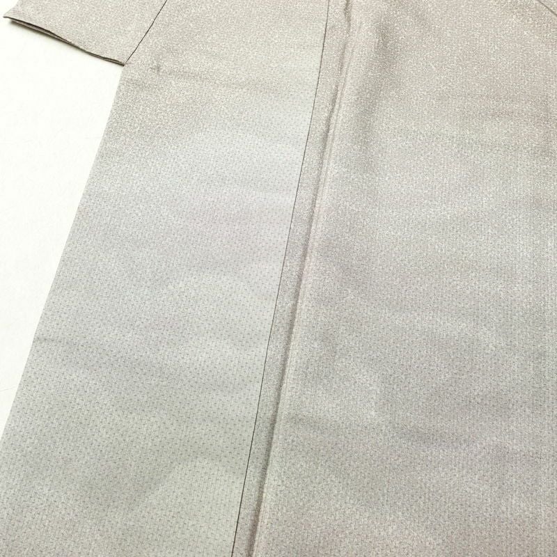 付け下げ 紬地 ぼかし染め 正絹 その他の柄 袷仕立て 身丈158.5cm 裄丈65.5cm 附下 着物 紫・藤色_画像5