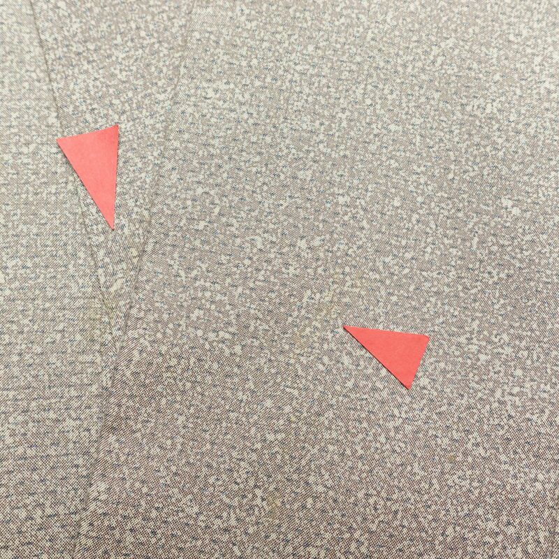 付け下げ 紬地 ぼかし染め 正絹 その他の柄 袷仕立て 身丈158.5cm 裄丈65.5cm 附下 着物 紫・藤色_画像13