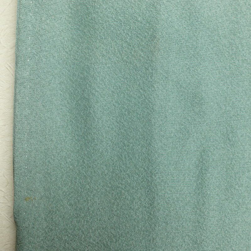 色留袖 五つ紋付き 比翼付き 縮緬 正絹 古典柄 袷仕立て 身丈162.5cm 裄丈66.5cm 着物 緑・うぐいす色_画像19