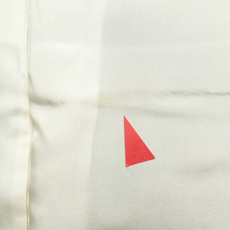 色留袖 良品 一つ紋付き 金駒刺繍 綸子 正絹 木の葉・植物柄 袷仕立て 身丈160cm 裄丈64cm 箔 黄・黄土色_画像20