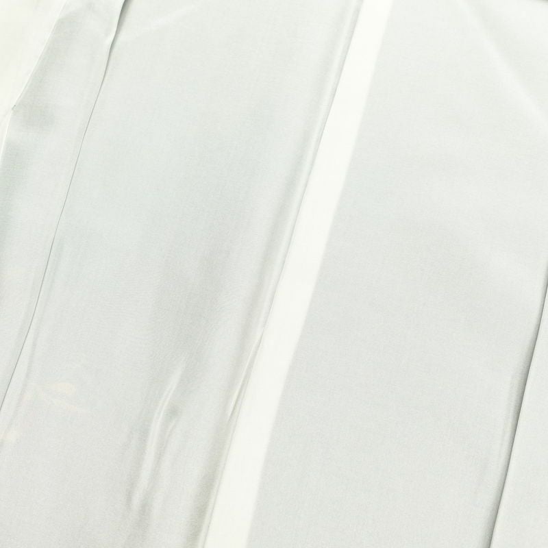 紬 美品 しつけ糸付き 正絹 蝶・昆虫柄 袷仕立て 身丈159cm 裄丈66.5cm 紬着物 青・紺_画像18