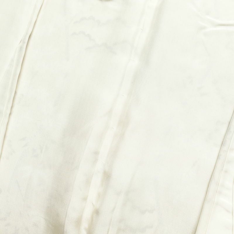 小紋 縮緬 正絹 古典柄 袷仕立て 身丈162cm 裄丈63cm 着物 クリーム_画像16
