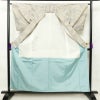 紬 正絹 古典柄 袷仕立て 身丈158cm 裄丈65cm 紬着物 グレー_画像3
