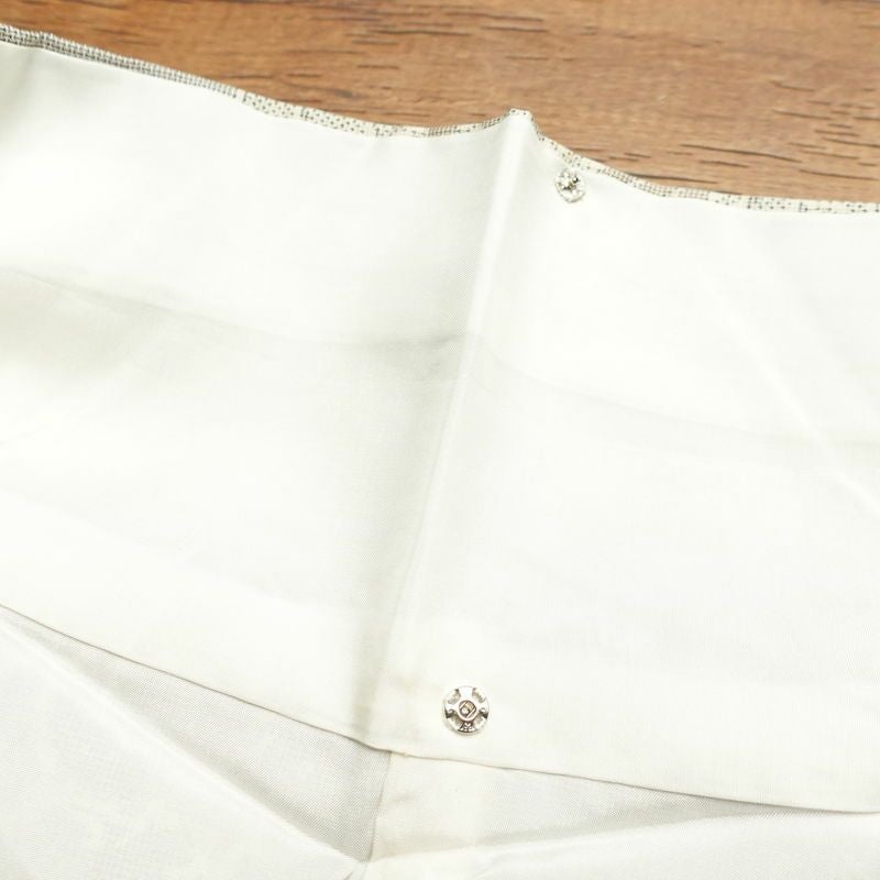 紬 正絹 古典柄 袷仕立て 身丈158cm 裄丈65cm 紬着物 グレー_画像17