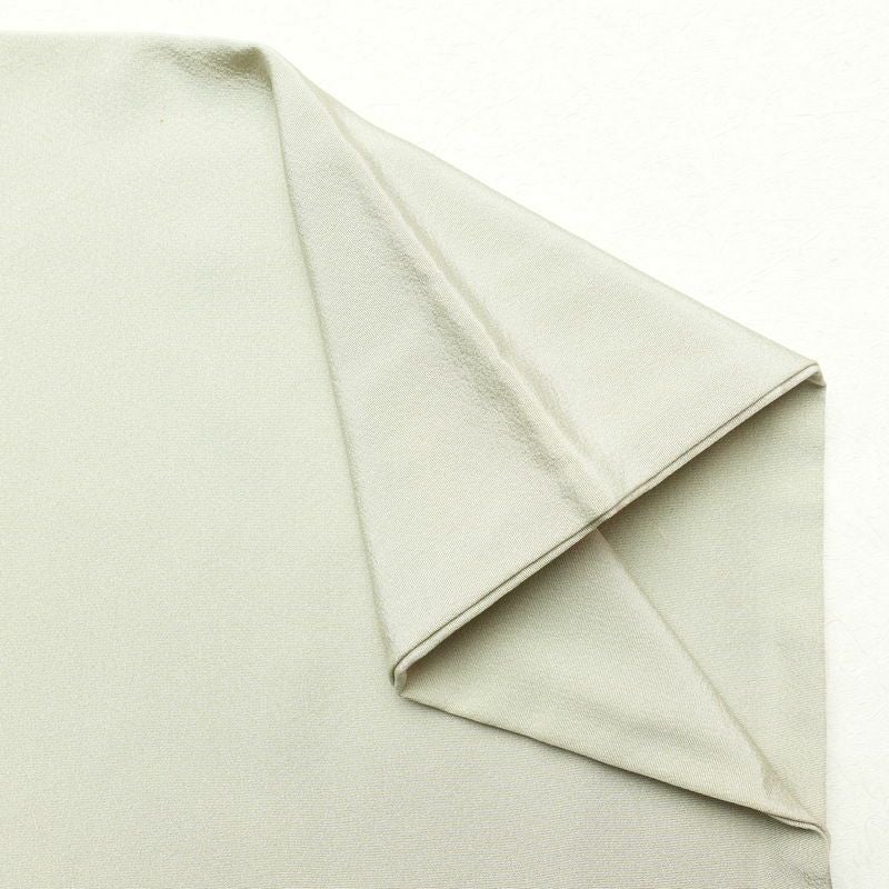 色留袖 松尾光琳 木賊鷺 落款入り 一つ紋付き 縮緬 正絹 古典柄 袷仕立て 身丈163.5cm 裄丈68.5cm 箔 刺繍 緑・うぐいす色_画像16