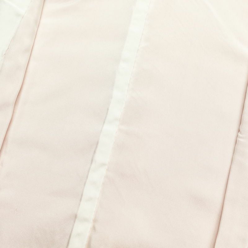 付け下げ 良品 しつけ糸付き 正絹 木の葉・植物柄 袷仕立て 身丈167.5cm 裄丈65.5cm 刺繍 金彩 附下 ピンク_画像18