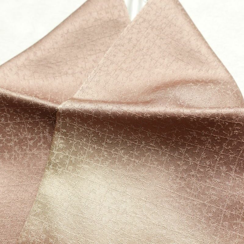 訪問着 良品 正絹 木の葉・植物柄 袷仕立て 身丈159cm 裄丈66cm 箔 刺繍 金彩 着物 小豆・エンジ_画像16