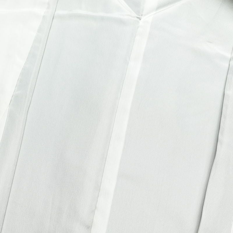 小紋 縮緬 総柄 ポリエステル 花柄 袷仕立て 身丈157.5cm 裄丈63.5cm 小紋着物 小豆・エンジ_画像16