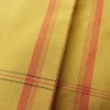 本場大島紬 良品 都喜ヱ門 証紙あり 車輪梅格子 正絹 チェック・格子柄 袷仕立て 身丈160cm 裄丈66.5cm 着物 黄・黄土色_画像8