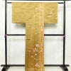 訪問着 正絹 古典柄 袷仕立て 身丈166.5cm 裄丈65cm 金彩 着物 黄・黄土色_画像2