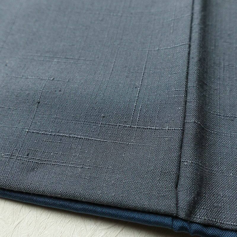 付け下げ 紬生地 正絹 その他の柄 袷仕立て 身丈157.5cm 裄丈67.5cm 紬 附下 青・紺_画像9